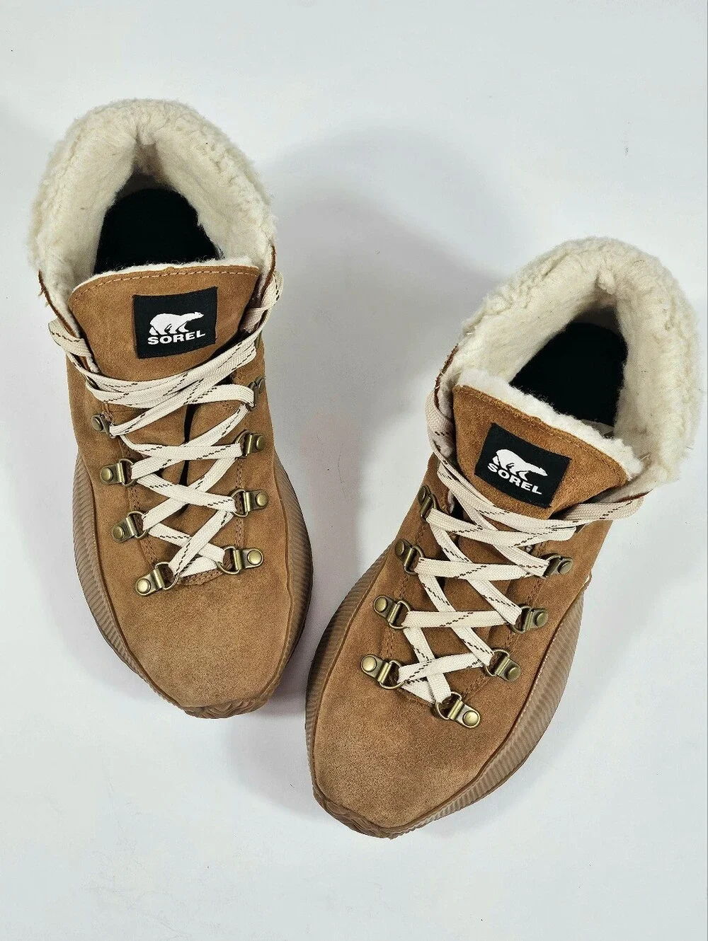 Sorel Out N' About III Conquest Waterproof Suede Faux Fur Lace Up Winter Boot